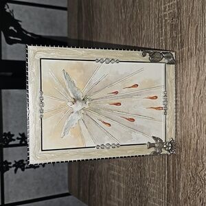 Flying Dove Sending Healing Blessings Majestic Framed Art